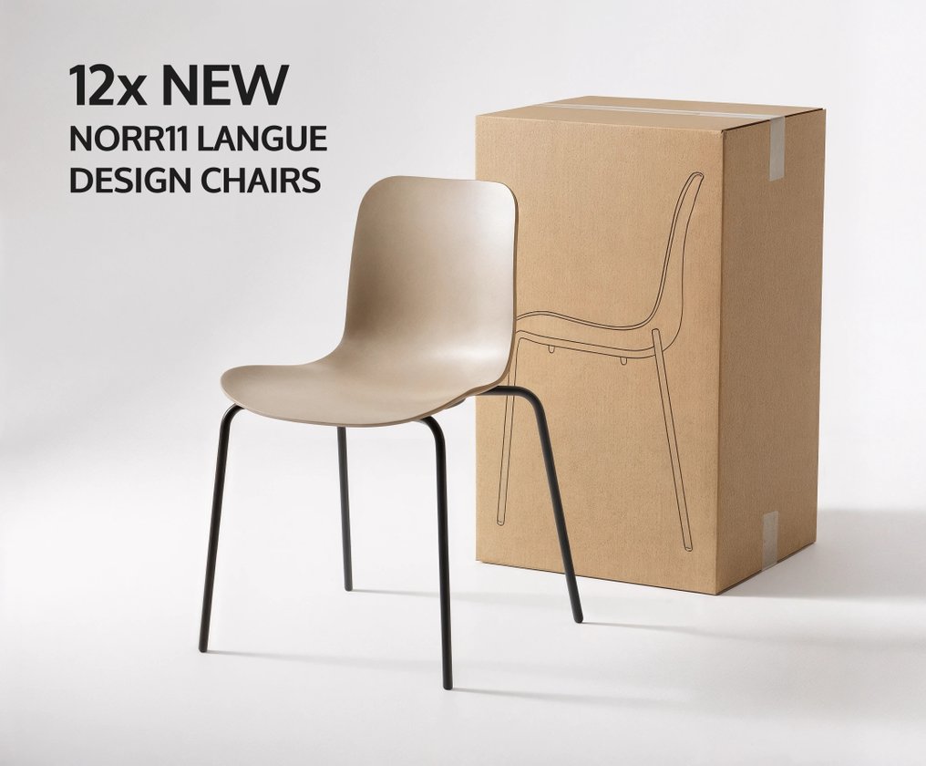 NORR11 - Rune Krøjgaard & Knut Benedik Humlevik – - Stuhl (12) - Langue chair - Polypropylen, Stahl #2.1