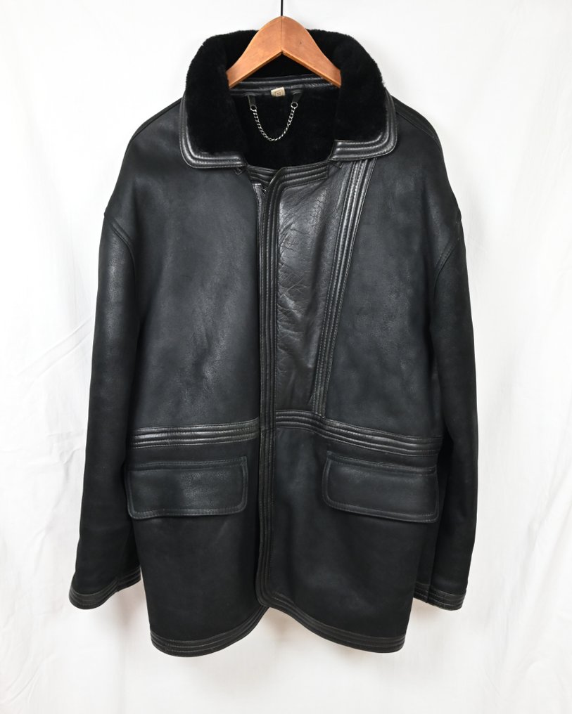 Vintage Unsigned Lamb Leather Shearling - Γούνινο παλτό #1.0