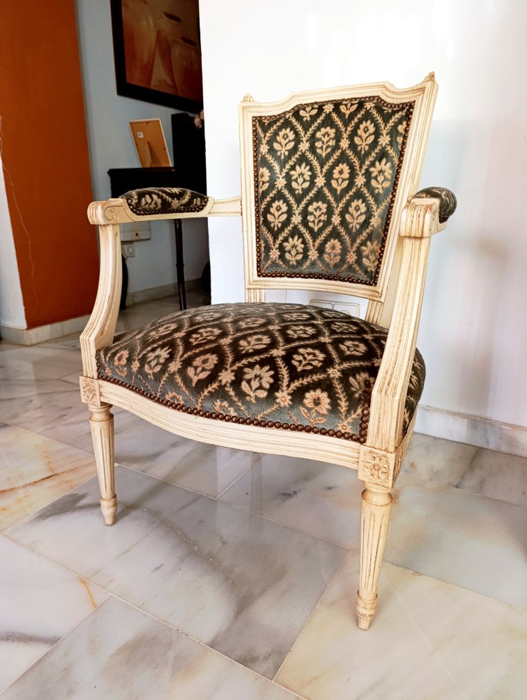 Καρέκλα - Ξύλο - Καρέκλα στυλ Louis XVI #1.0