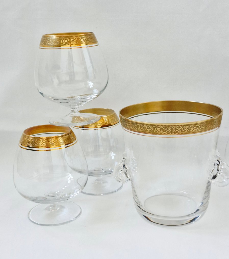Theresienthal - Drinking set (7) - Concord Minton - Crystal - Cognac glasses / Ice bucket #2.1