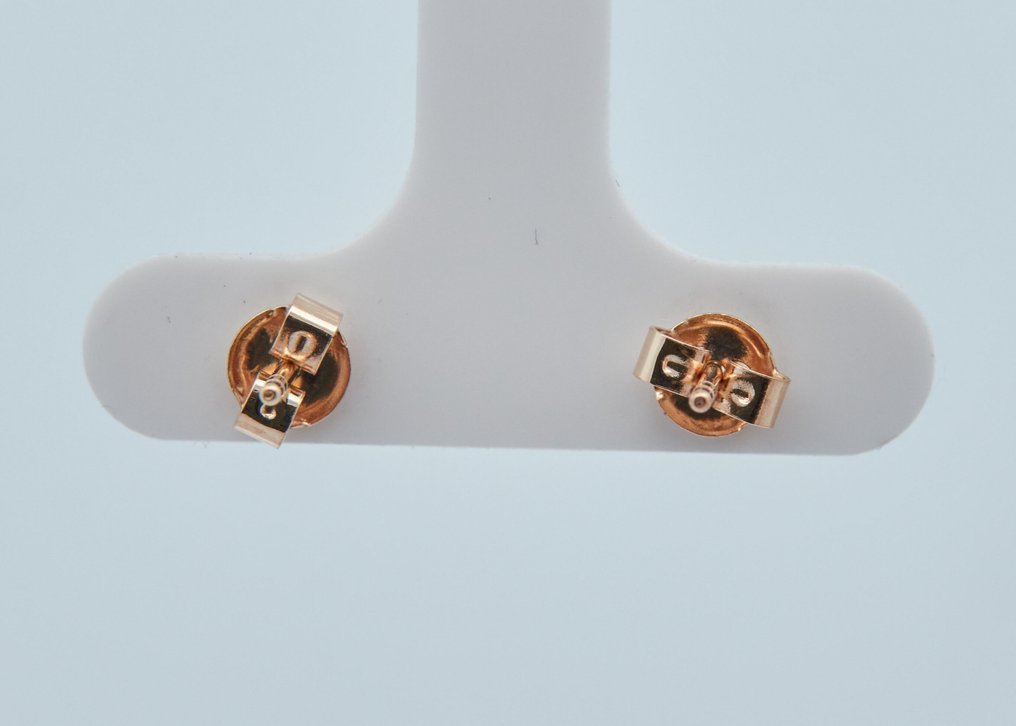 沒有保留價 - 耳環 - 14 克拉 黃金 - 0.42ct. tw. 鉆石 (天然彩色) #3.2