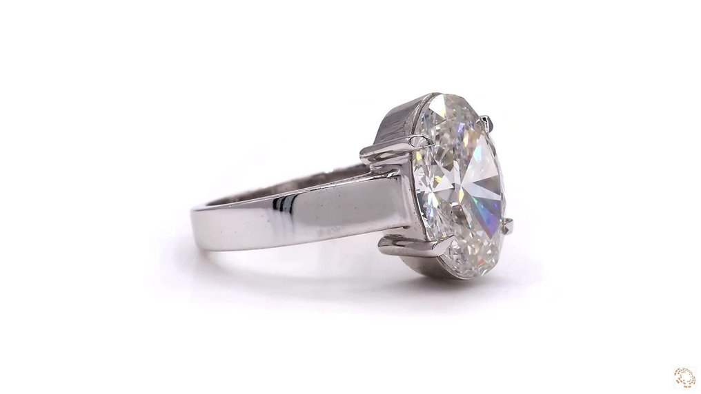 Ring - 18 kt. White gold - 4.02ct. tw. Diamond (Lab-grown) #4.3