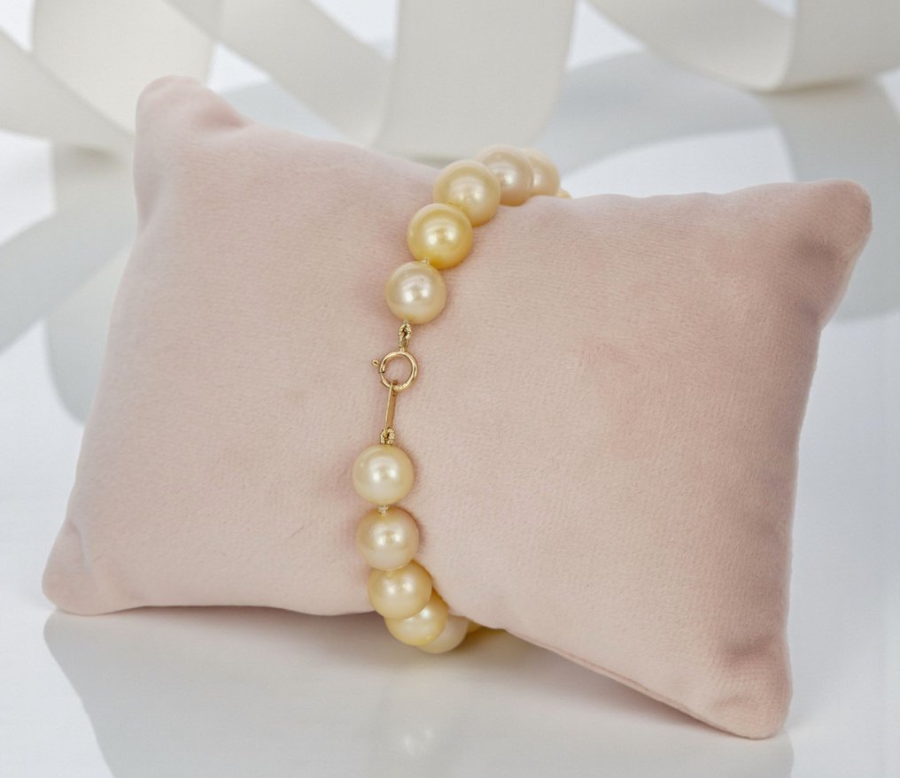 没有保留价 - 手镯 - 14K包金 黄金 珍珠 #4.3