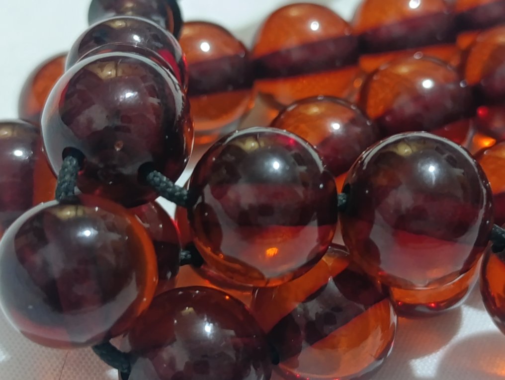  Ροζάριο - Κεχριμπάρι - 1970-1980 - Σπάνια Κομποσκοίνια Προσευχής  #4.3