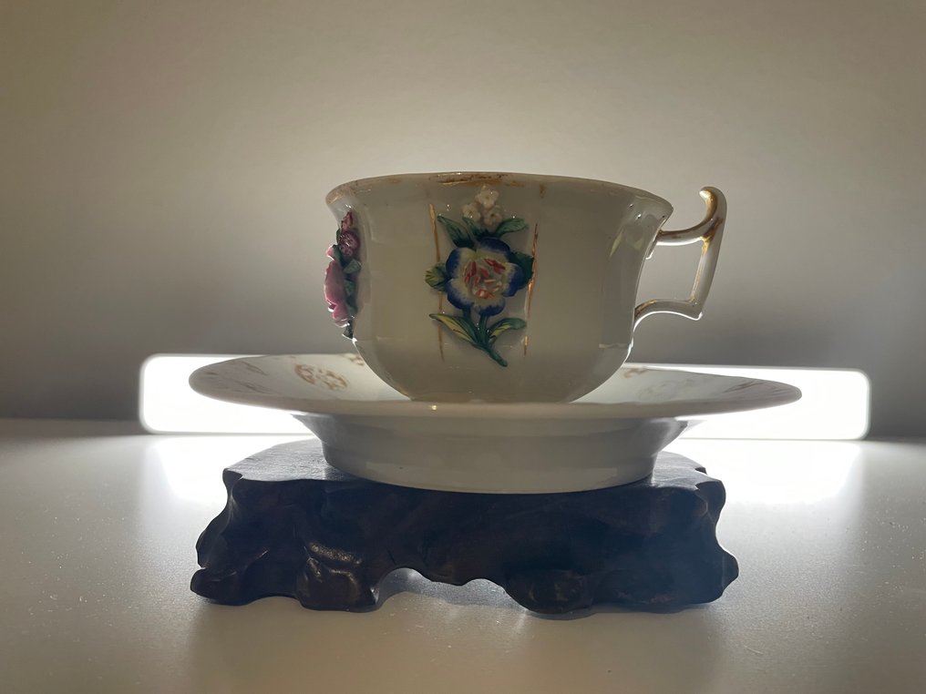 Meissen - 杯子和碟子 - 瓷 #1.0