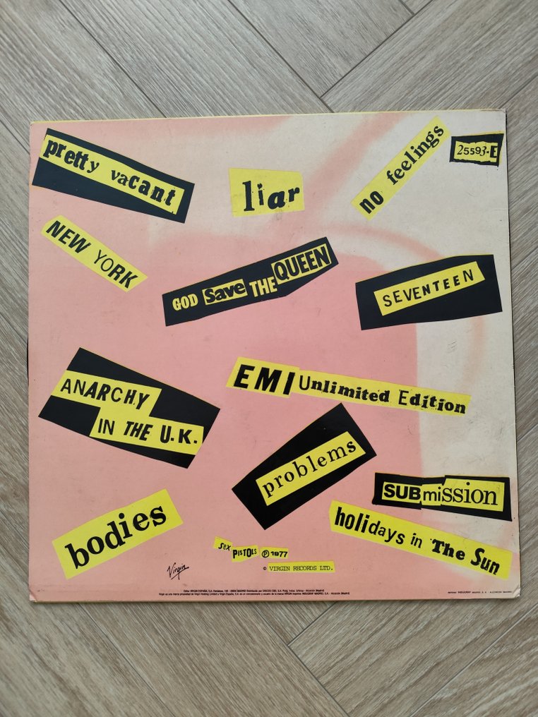 Sex Pistols - Never Mind The Bollocks - Spanish pressing - Vinylschallplatte - Neuauflage - 1977 #1.0