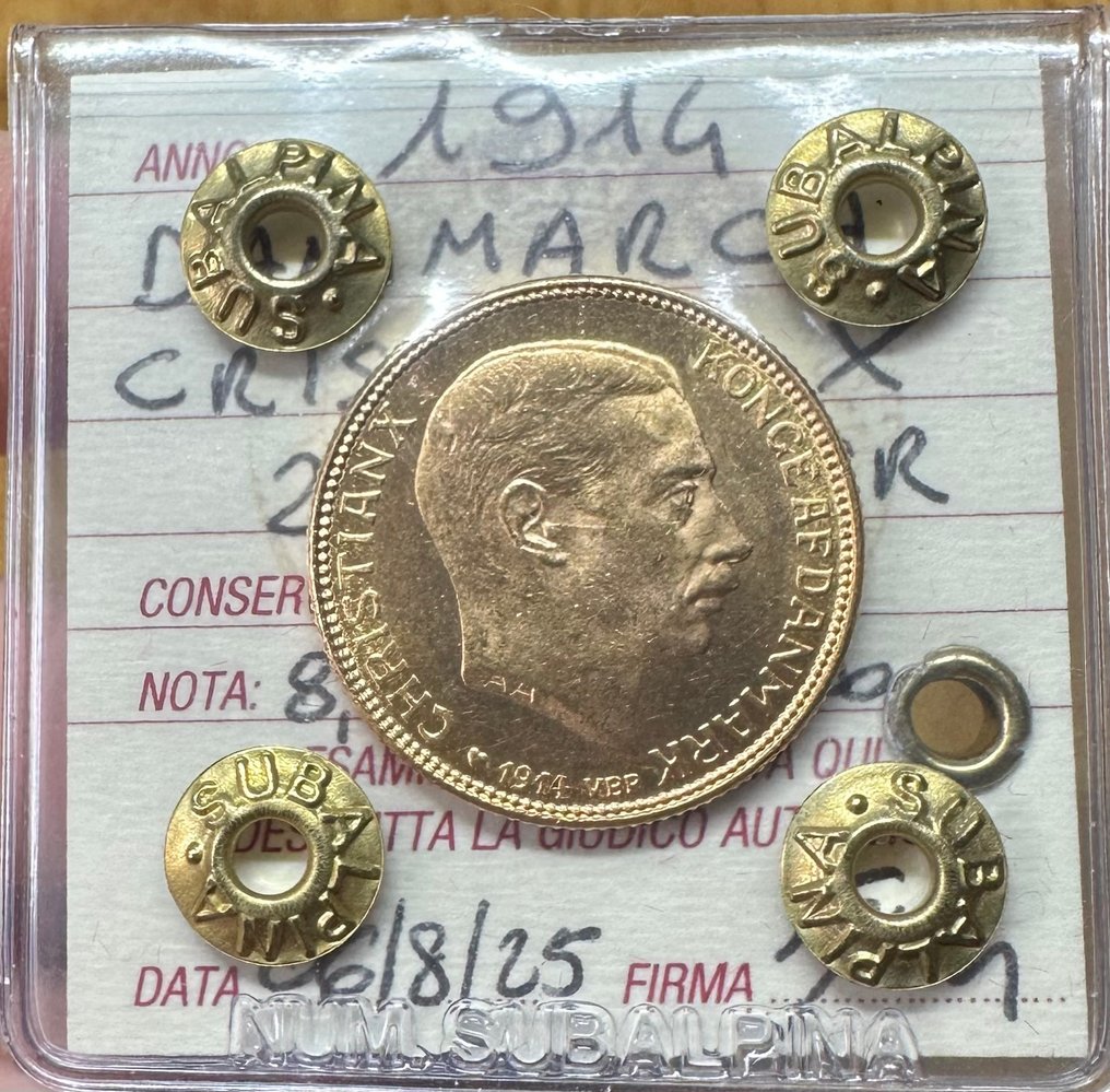 Denmark. Cristian X. 20 Kroner 1914 #1.0