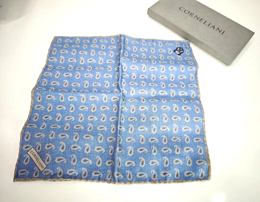 Corneliani - Pochet/Pochetsjaal - Wool & Silk - Sciarpa #2.1