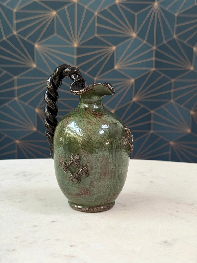 Guérin, Les Grès d'Art de Bouffioulx - GUERIN Roger (1896-1954) - Jarra - Grés - Arte Deco #1.0