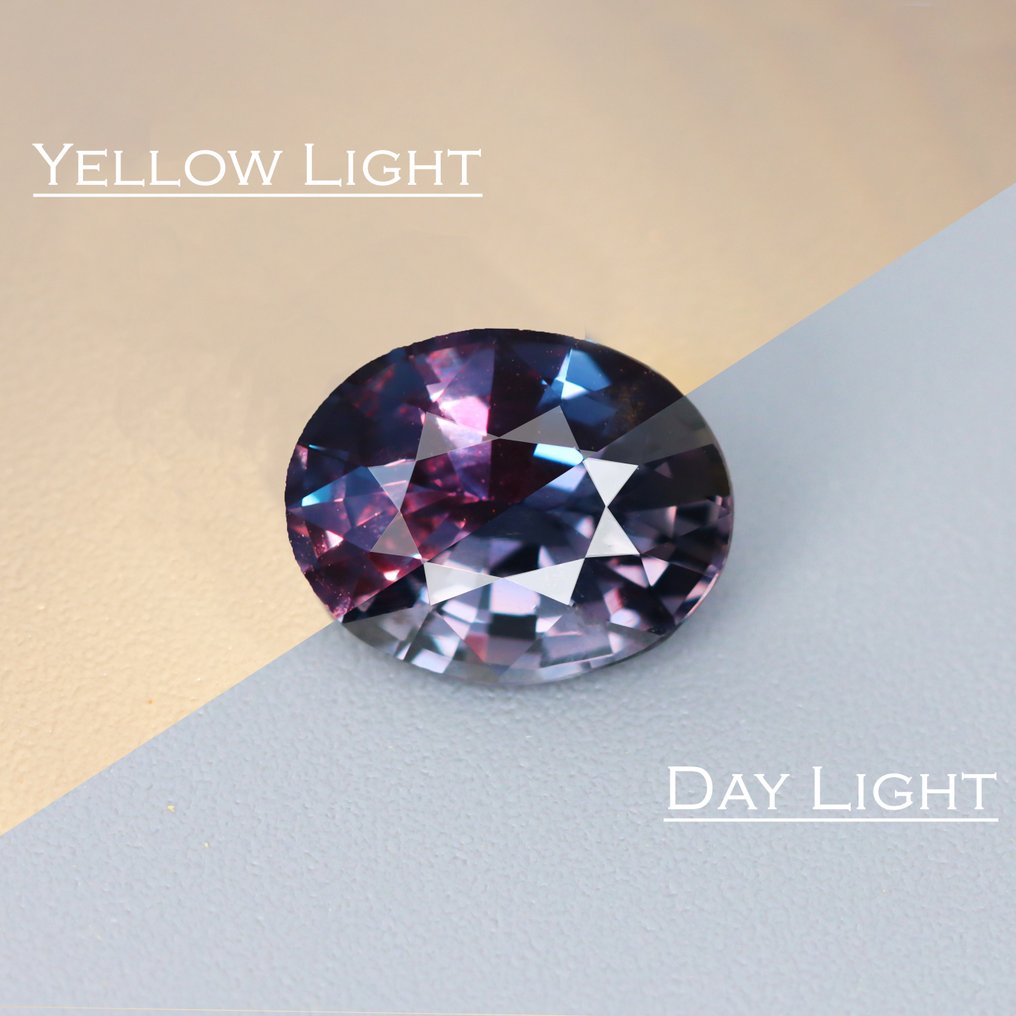 1 pcs 紫色, 紫罗兰色 蓝宝石 - 2.09 ct - 国际宝石研究院(IGI) - 颜色变化未加热 #1.0