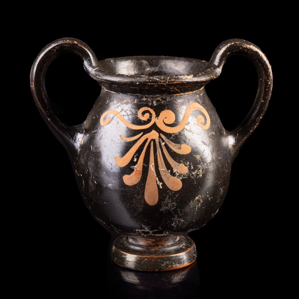 古希臘，邁錫尼 红色人物陶罐  (沒有保留價) #1.0