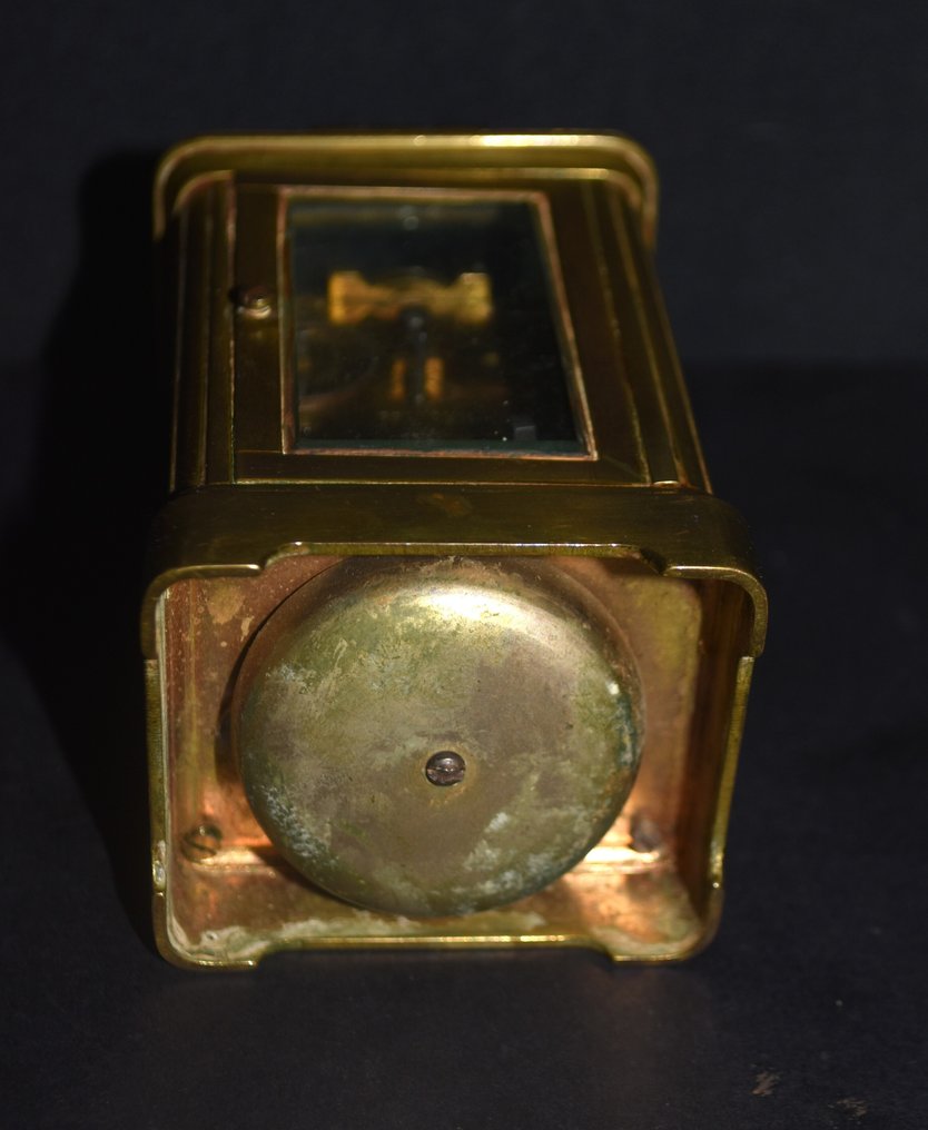 Carriage clock, Alarm clock -   - Patinated bronze - 1900-1910 #3.2