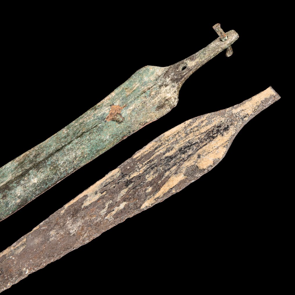 Tidlig græsk Et par bronzespydspidser  (Ingen mindstepris) #2.1