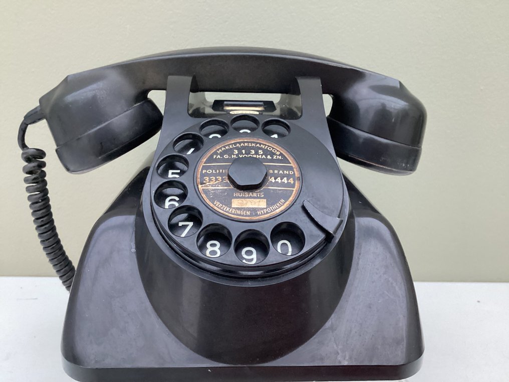 Heemaf type 1955 - PTT - Αναλογικό τηλέφωνο - Βακελίτης #2.1