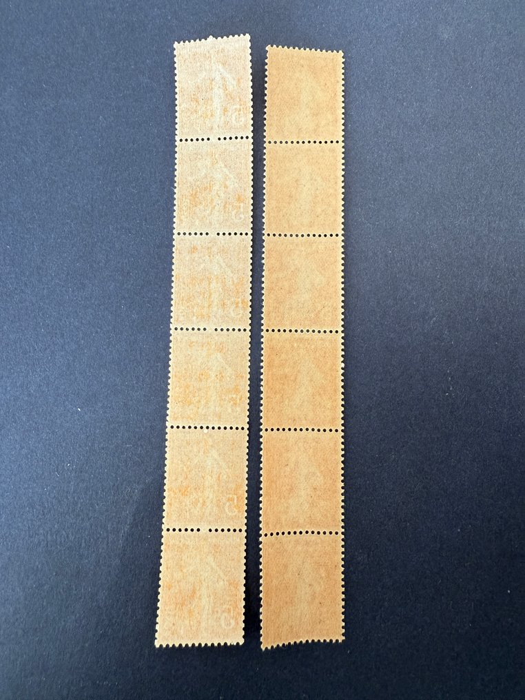 法国  - 轮盘5和8，Yvert 158 “Semeuse 5c” 2种新未使用品 ** - TB #1.0