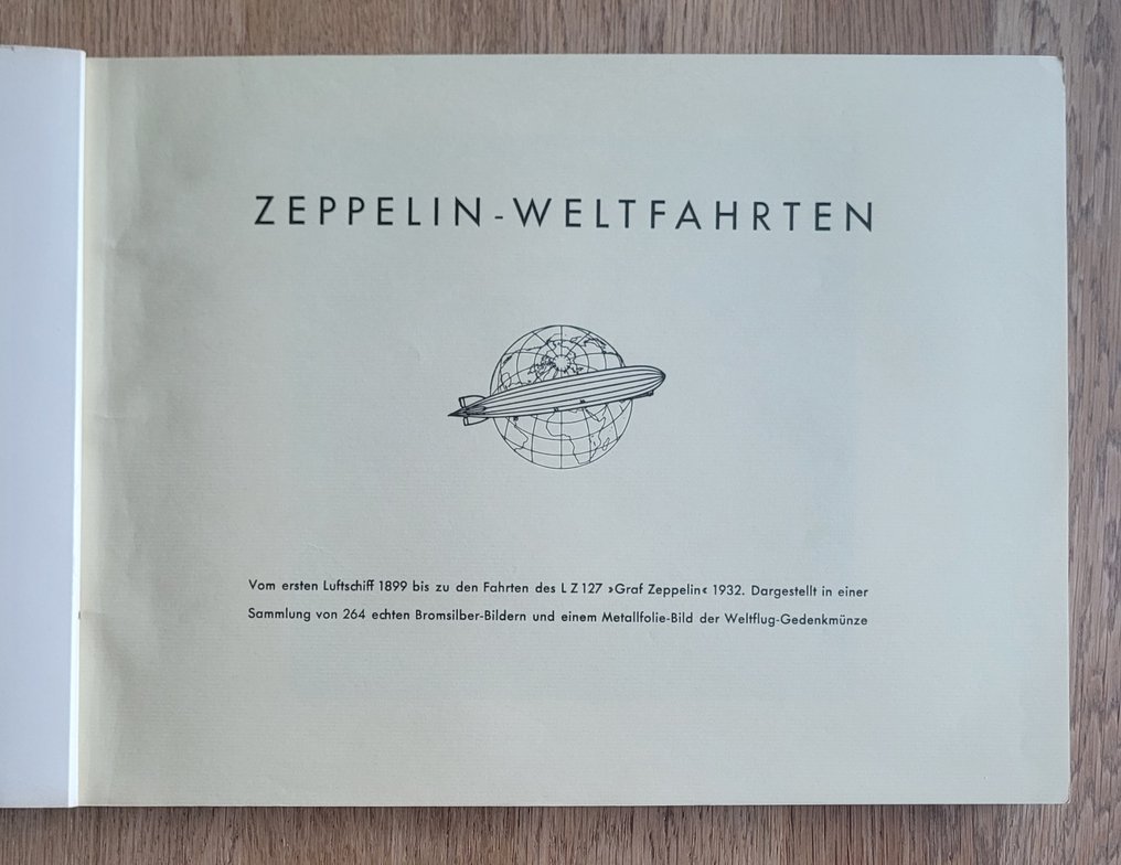 Γερμανία - Αεροσκάφη (αερόστατα, πηδαλιουχούμενα και Zeppelin) - Zeppelin-Κόσμος Ταξιδιών Μέρος I και II - Άλμπουμ καρτ-ποστάλ (2) - 1932-1936 #2.1