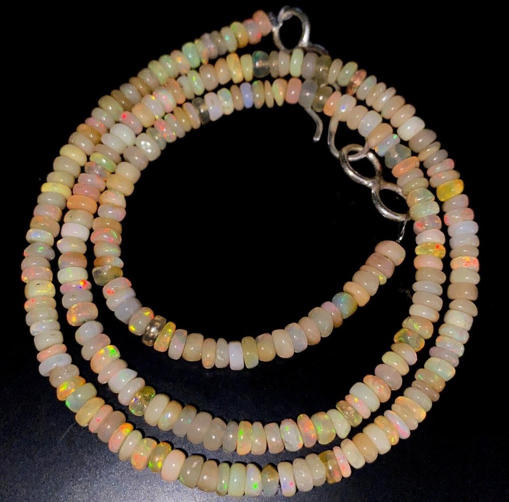 天然欧泊珠子 38 克拉- 7.6 g #3.2