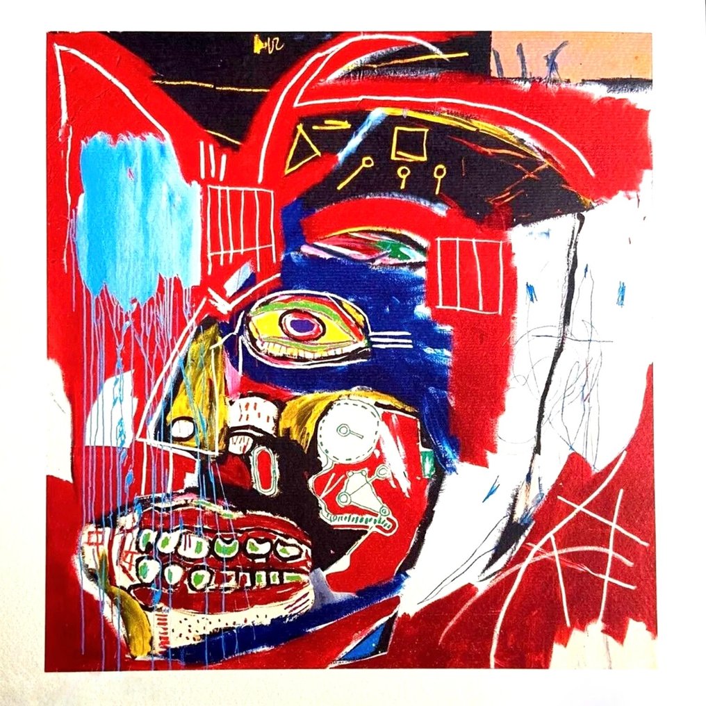 Jean-Michel Basquiat (1960-1988) - In This Case - Artestar licensed print - COA #1.0