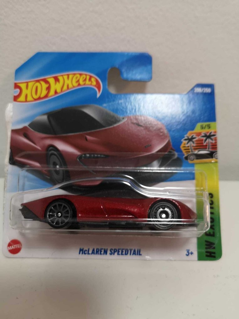Hot Wheels 1:64 - Model car  (8) - McLaren Speedtail; McLaren P1; Ferrari F40 Competizione; Lamborghini Sesto Elemento; McLaren F1; - Supercar Lot – Ferrari, McLaren & Lamborghini – 10 Hot Wheels (2025 Releases) #1.0