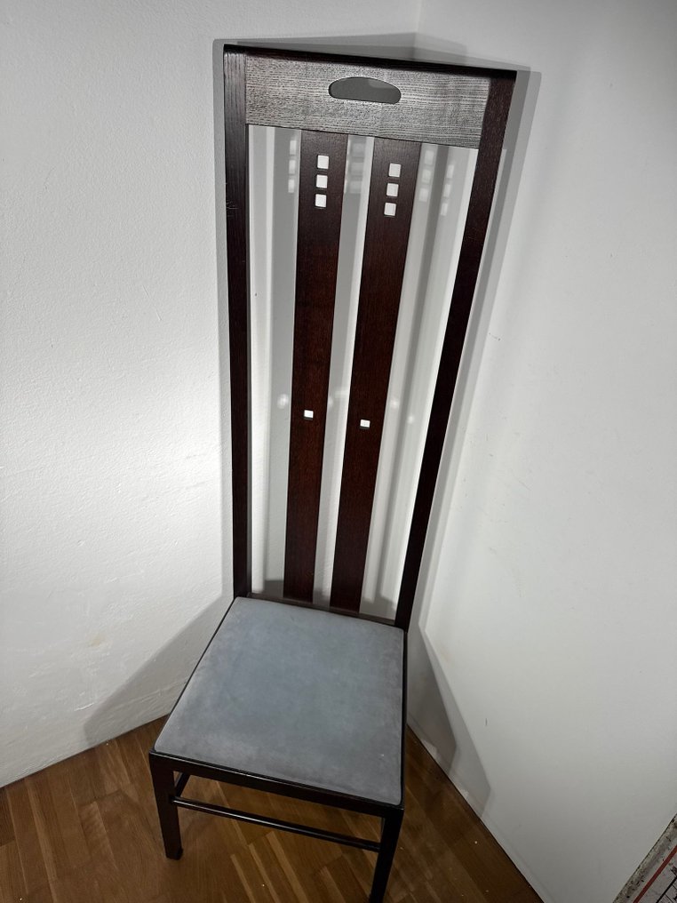 Cassina - Charles Rennie Mackintosh - Stuhl - Ingram - Holz, Textil #3.2