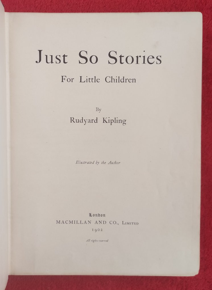 Rudyard Kipling - Just So Stories [First Edition] - illustrated by Kipling himself - 1902 #3.2