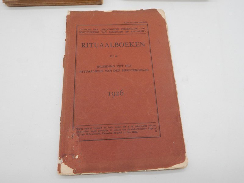 Denier van der Gon - vrijmetselarij De Meesterinwijding en de meestergraad 3 delen - 1913-1926 #3.2