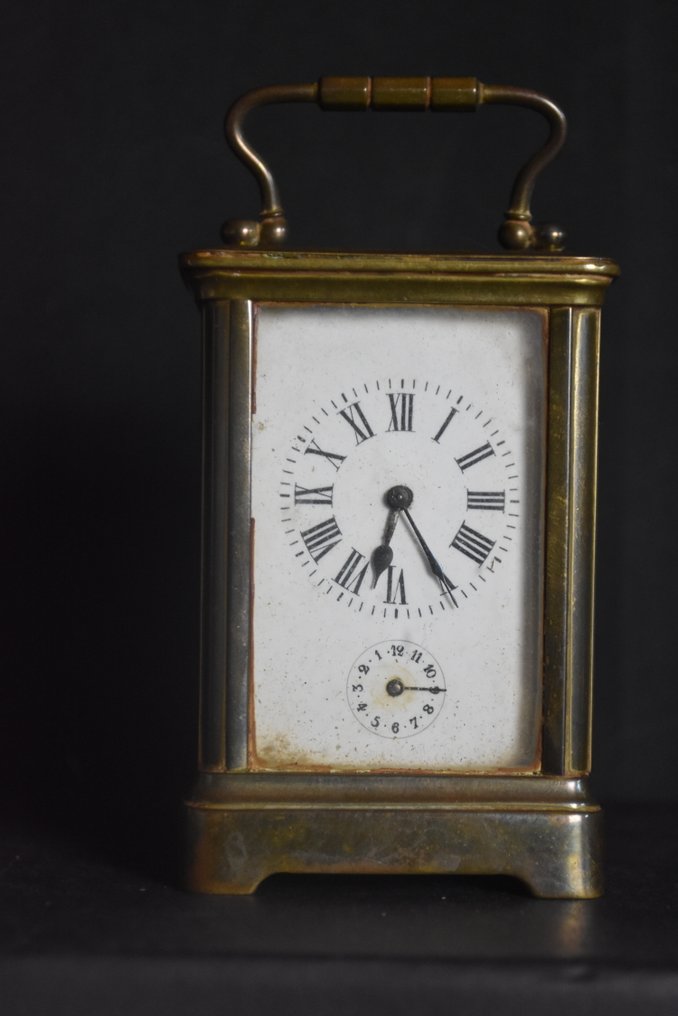 Carriage clock, Alarm clock -   - Patinated bronze - 1900-1910 #1.0