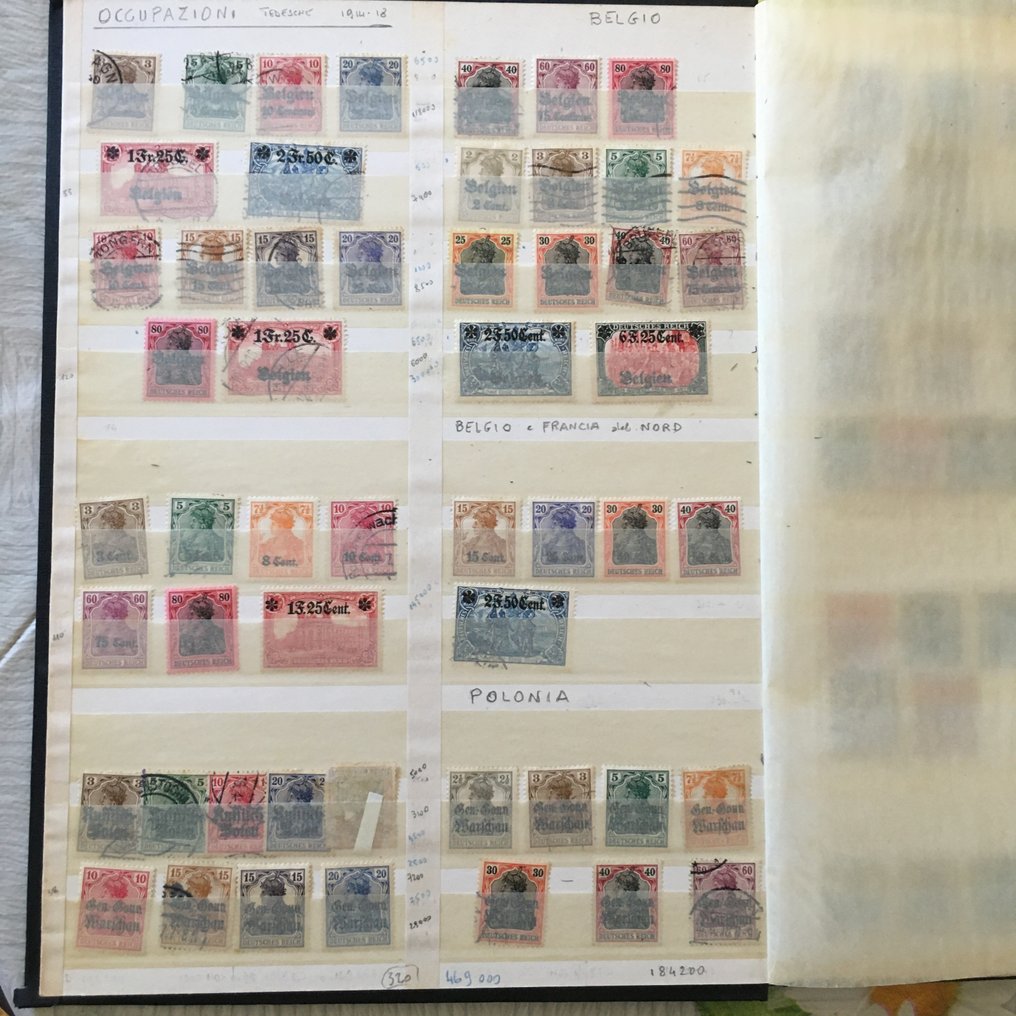 歐洲  - 美丽的收藏，包含二手、新品和带胶邮票，来自德国占领区，自1870年起+ #2.1