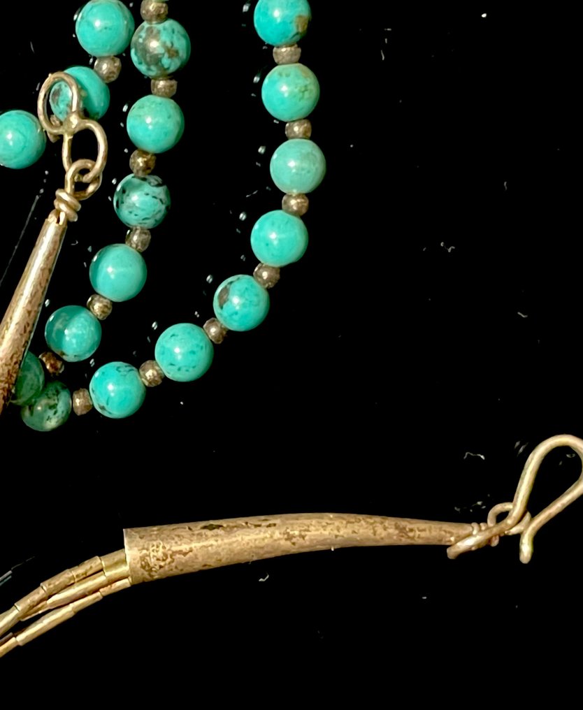 Collana - Stati Uniti Turchese Liquid argento #3.2