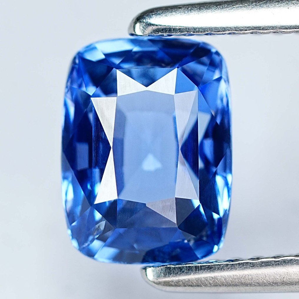 蓝色 蓝宝石  - 3.15 ct - 莲花宝石实验室 - 极其罕见的古董切割 #3.2