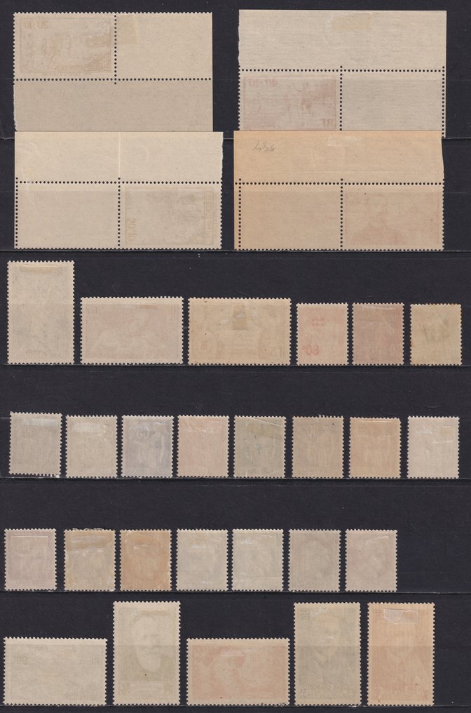 Γαλλία 1936/1938 - Σετ 101 TP Semi-Modernes επιλεγμένα μεταξύ του αρ. 322 και του αρ. 414, καινούρια** και καινούρια*. - Yvert #3.2