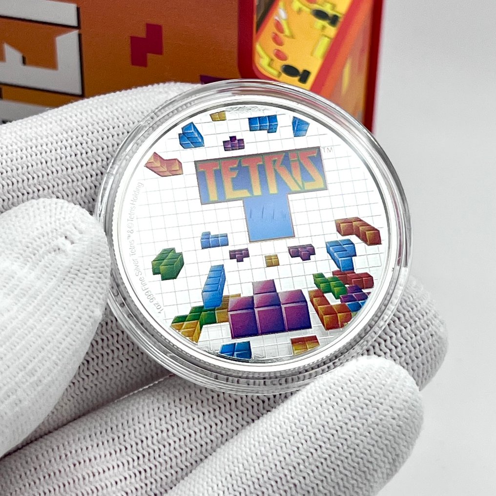 Niue. 2 Dollars 2019 – Tetris 35th Anniversary – 1 oz Silver Coin – .999 Fine Silver #3.2