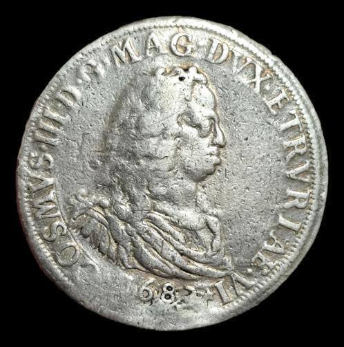 意大利，托斯卡纳公国 Cosimo III de' Medici (1670-1723). Piastra 1683 #1.0