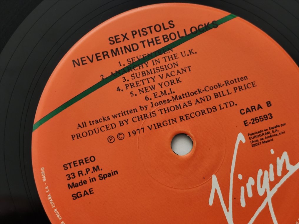 Sex Pistols - Never Mind The Bollocks - Spanish pressing - Vinylschallplatte - Neuauflage - 1977 #4.3