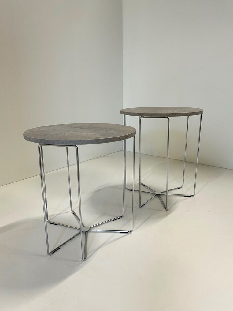 Maconi - 边桌 (2) - 银 - 镀铬/层压金属 #1.0