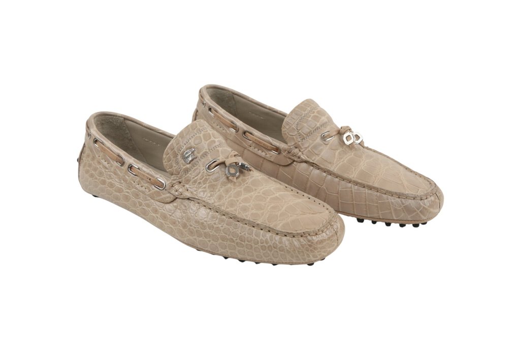 STEFANO RICCI RRP 4000€ Luxury Driving Loafers – 100% Alligator Leather – Beige Exclusive - 8 UK - Mocassins - Size: EU 42 - New in box #1.0