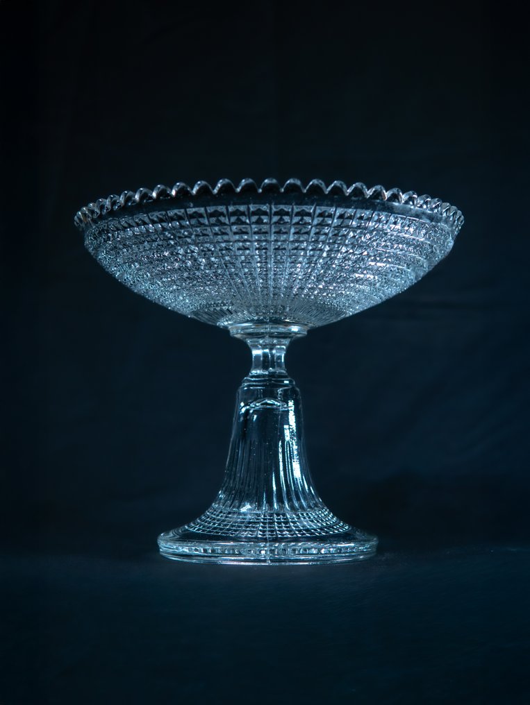 Val Saint Lambert - René Delvenne, Charles Graffart - Μπολ (Stem bowl) - Hambourg - Κρύσταλλο - 1913 #1.0