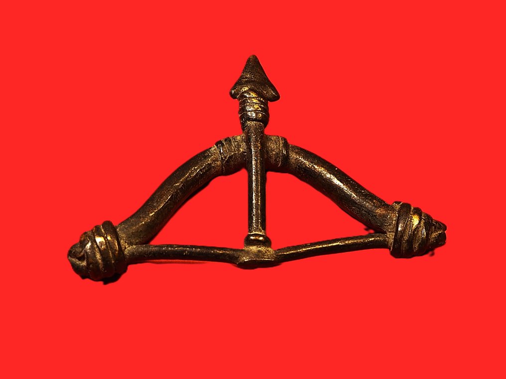 Weight to weigh the figurative gold. Bow and arrow. - Abrammouo - Akan - Côte d'Ivoire (No Reserve Price) #1.0