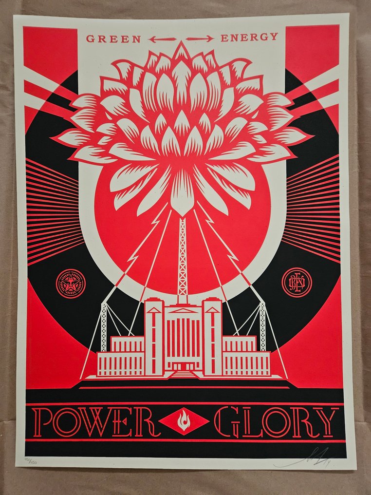 Shepard Fairey (OBEY) (1970) - Green Power Print #1.0