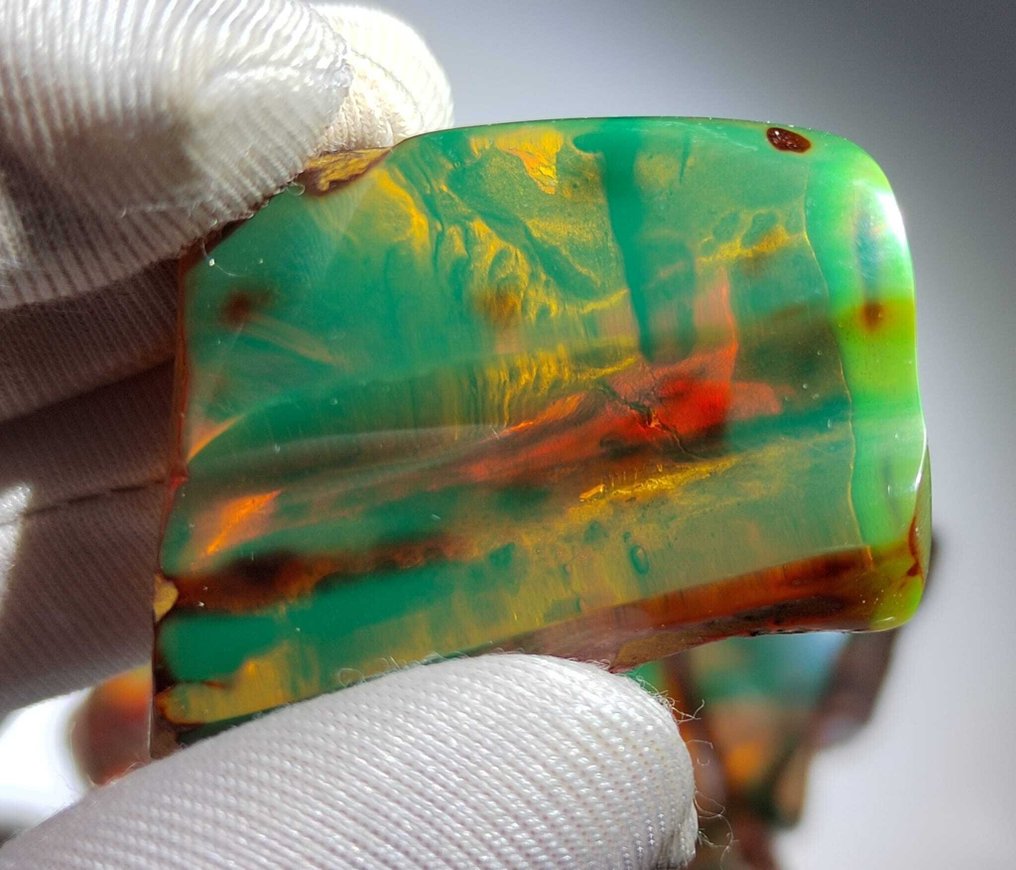 Dominican Green Amber!! Høy kvalitet - 405 cts - Rav (Ingen reservasjonspris) #4.3