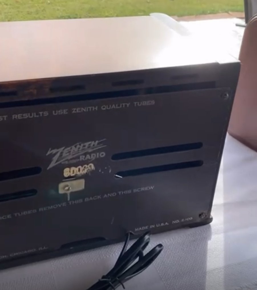 Zenith - 6D-029 Radio de válvulas #3.2