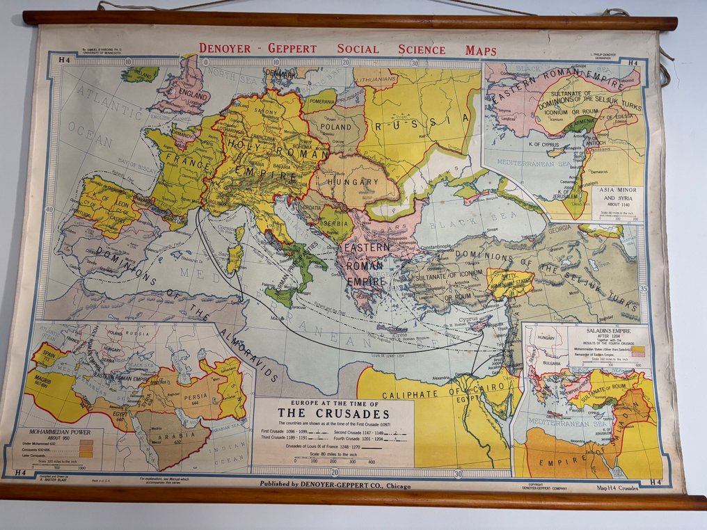 Affiche original - EUROPE AT THE TIME OF THE CRUSADES #1.0