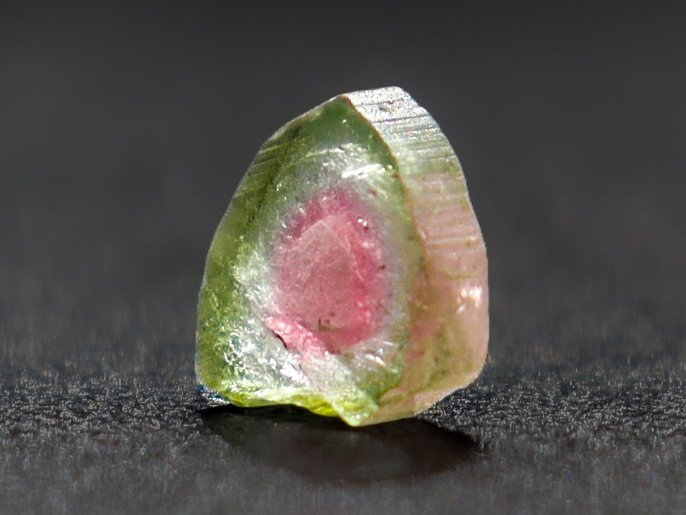 Museum Watermelon Tourmaline • EXCEPTIONAL AAA Grade • 1.40 ct • Set 5 of 5 - Height: 8 mm- 0.28 g - (1) #2.1