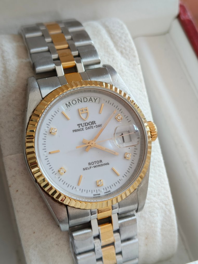 Tudor - Prince Date Day - Nincs minimálár - 76213 White Diamond Dial - Férfi - 2000-2010  #2.1
