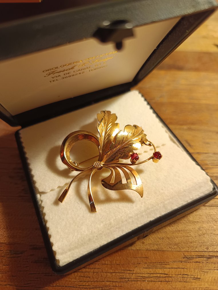 胸针 - 18K包金 黄金 -  1.00ct. tw. #4.3