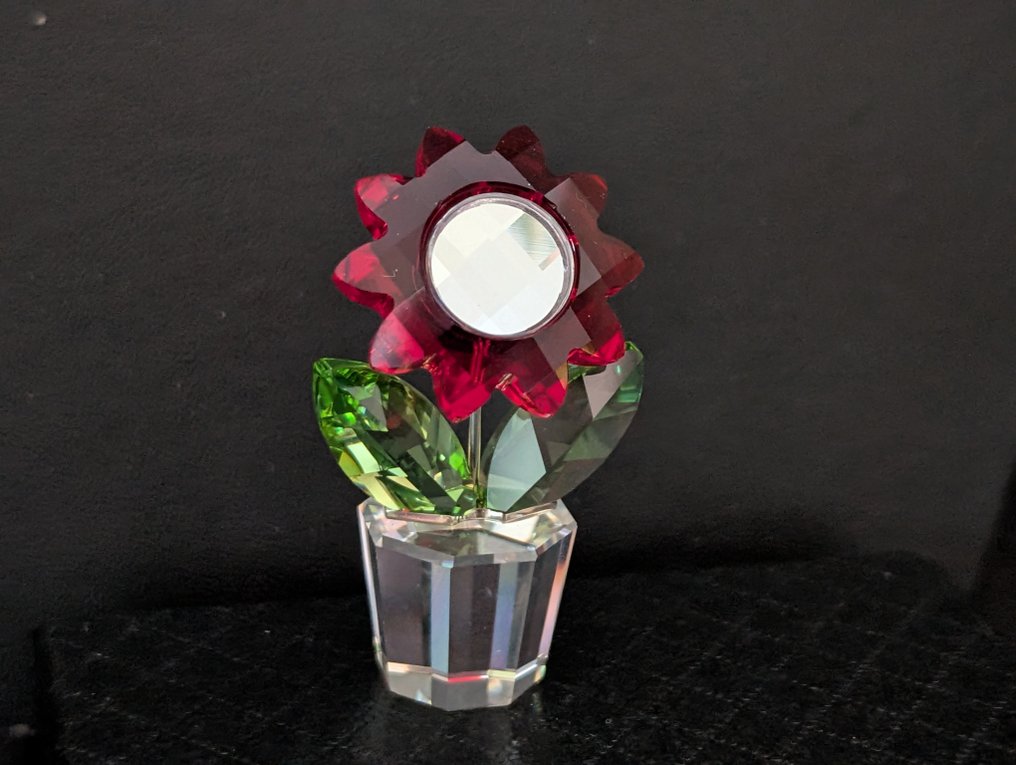 Άγαλμα, Swarovski bloem in pot - 5 cm - Κρύσταλλο #1.0