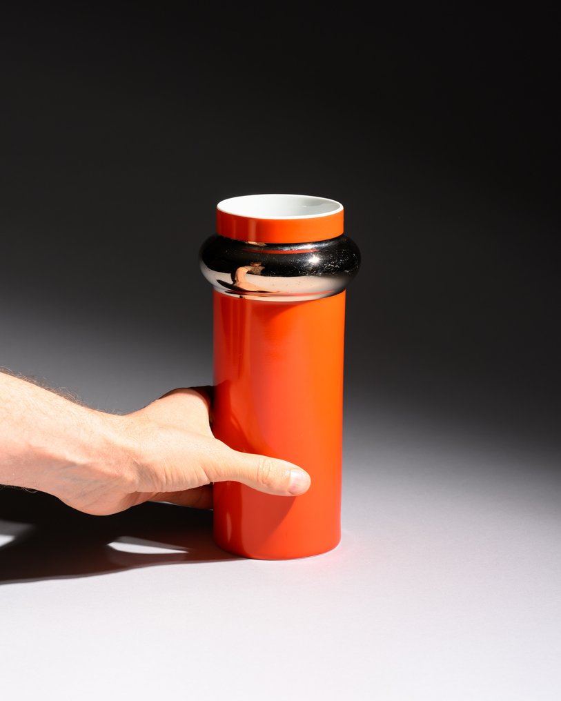 Thomas - West German Pottery - Vase (2) - TV TOWER 726 - Porcelain - Space-Age Bold Design #4.3