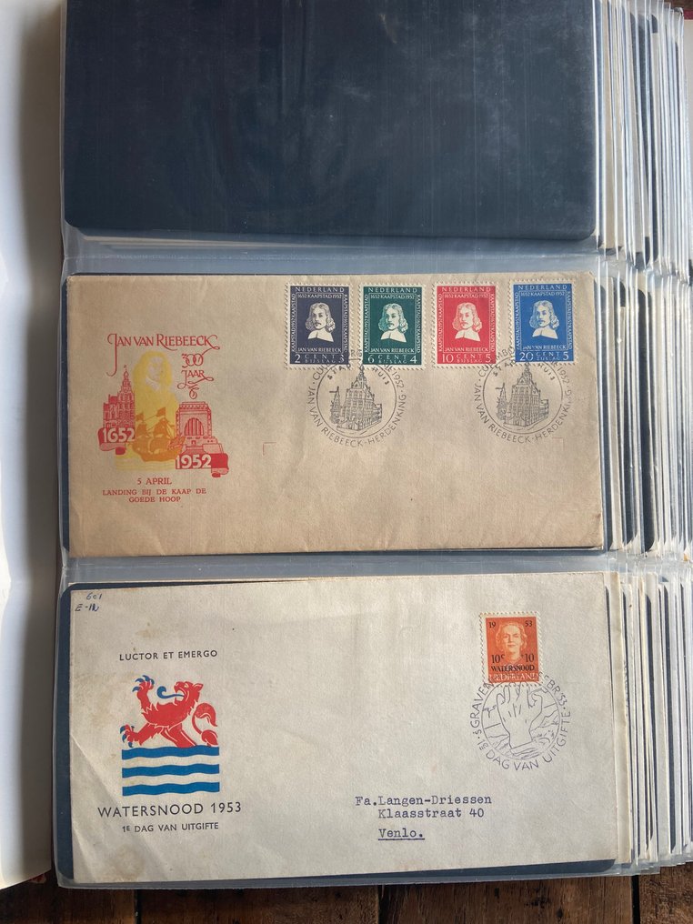 荷兰 1952 - FDC，荷兰 + 科尔。 #1.0