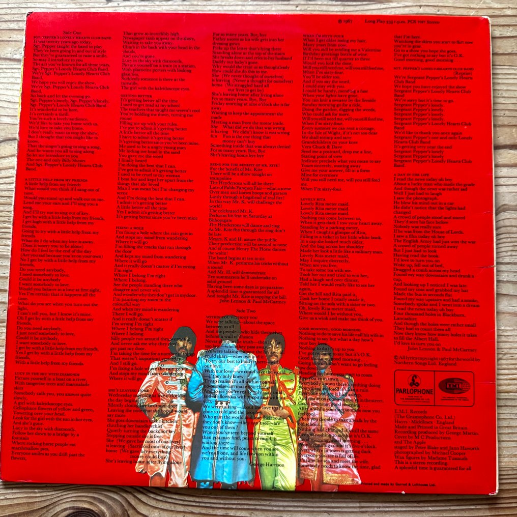 Beatles - Sgt. Pepper's Lonely Hearts Club Band [FIRST UK mono pressing] - LP - 1st Mono pressing - 1967 #3.2