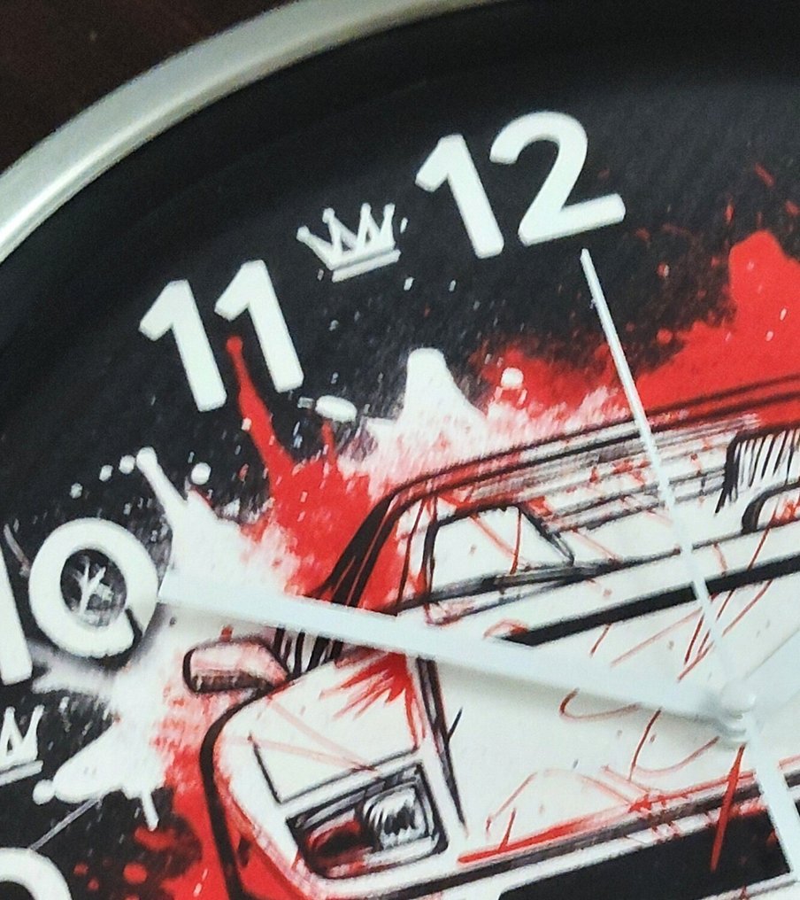 挂钟 - 钢, 玻璃 - 2020年及之后 - 法拉利街头艺术时钟 #1.0